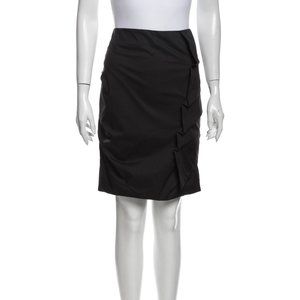 Shin Choi Ruched/pleated Asymmetric Pencil SKirt 4